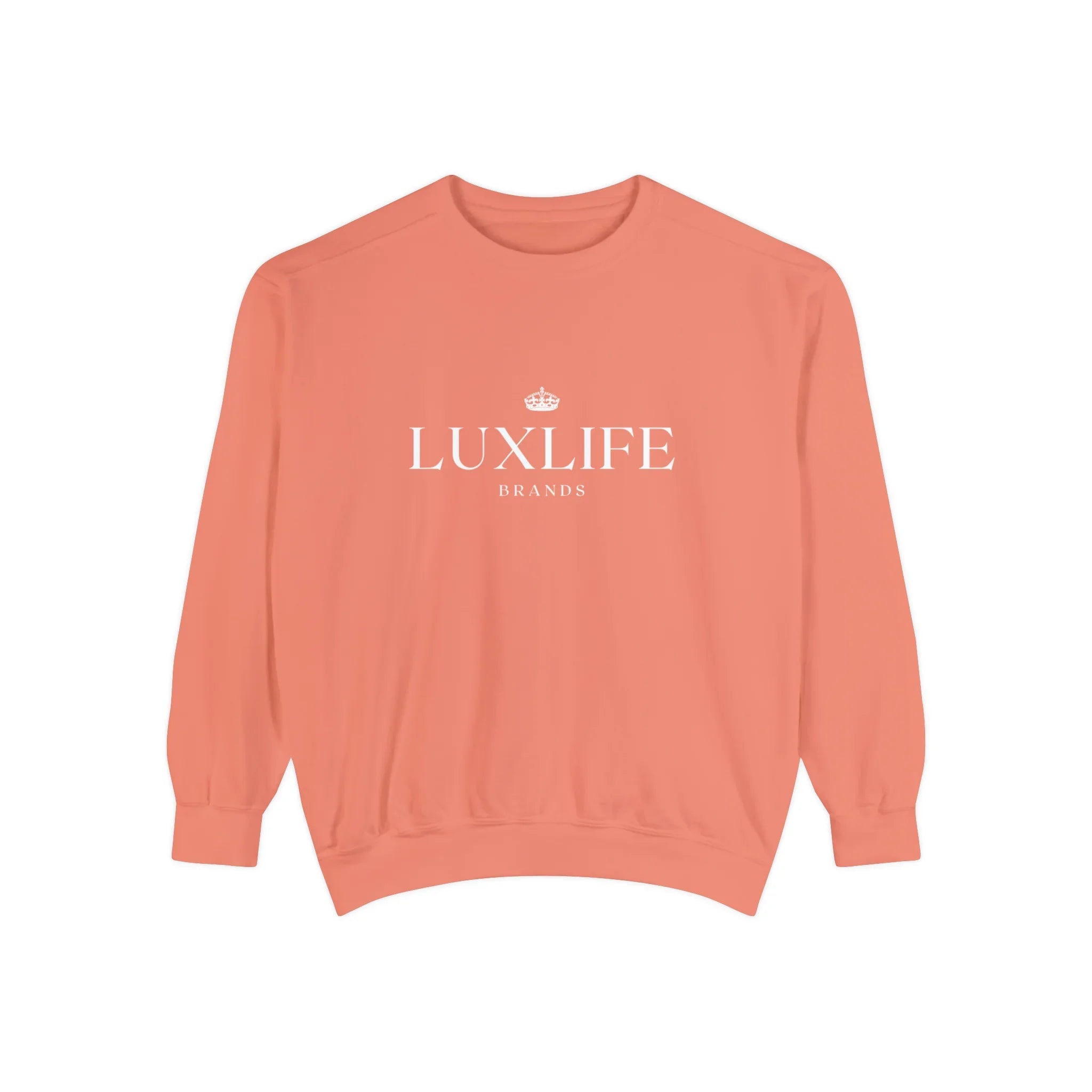 Luxlife Brands Garment-Dyed Sweatshirt Printify
