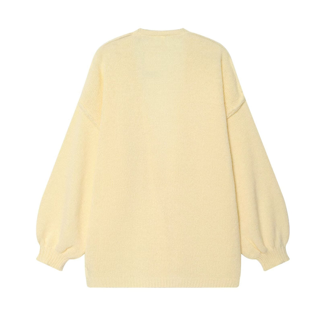 Women Clothing Fall Simple Thick Needle Idle Mid Length Sweater Bella Mia