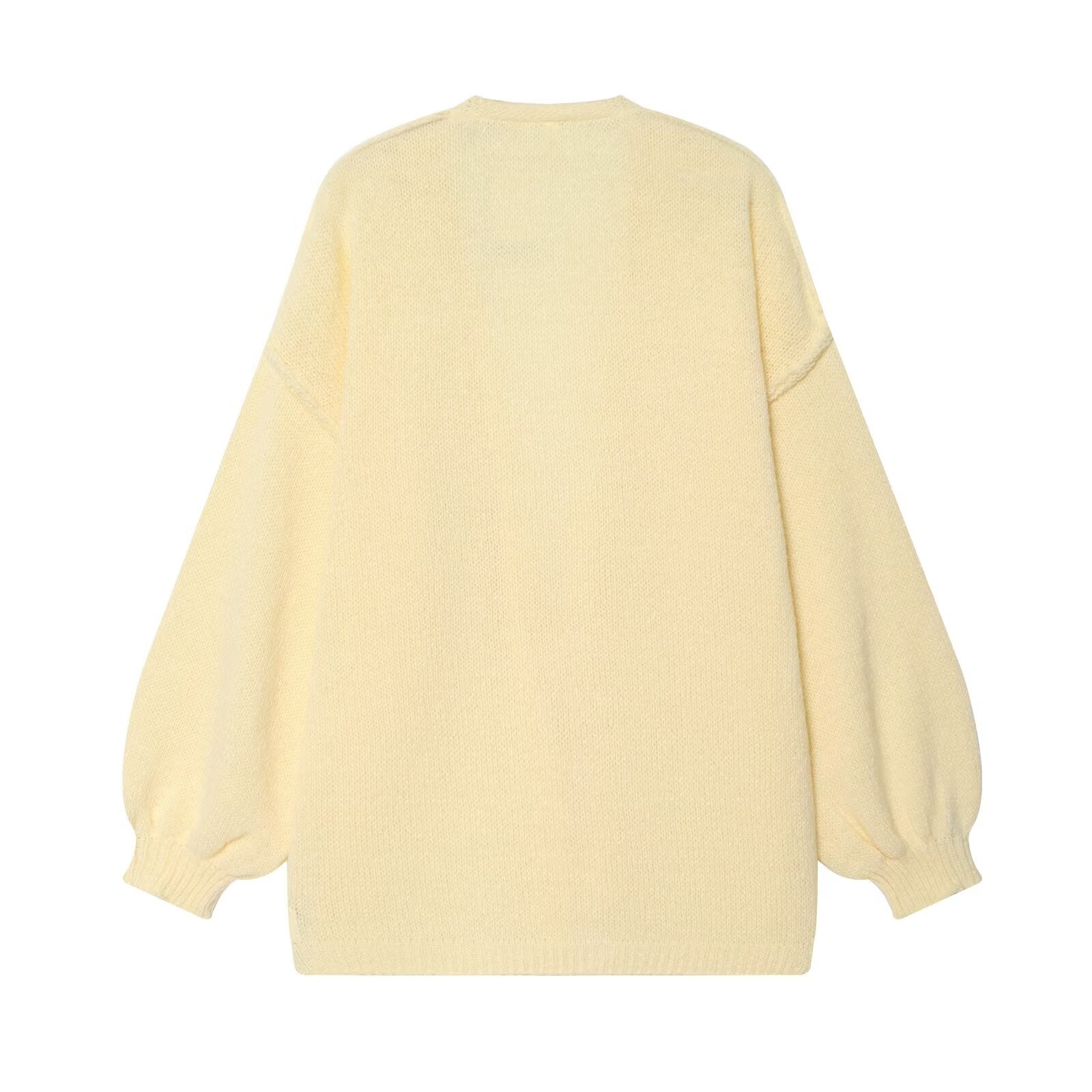 Women Clothing Fall Simple Thick Needle Idle Mid Length Sweater Bella Mia