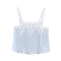 Women Clothing Western Lace Clothing Short Top Lace Midi Skirt Sets Bella Mia
