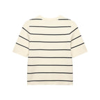 Women Striped Short Sleeved Knitted Jacket Mini Skirt Stes Bella Mia