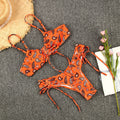 Split Swimsuit Women Sexy Strap Spaghetti Strap Floral Print Bikini Bella Mia