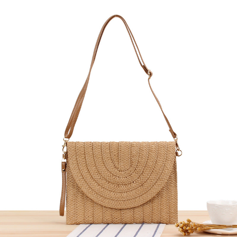Simple Handmade Paper Braid Straw Bag Multi-Purpose Woven Bag Beach Bag Casual Women Bag Bella Mia