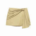 Women Clothing Top Product Lace up Design Diagonal Cloth Skirt