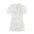 Spring Women Clothing Slim Fit Graceful Puff Sleeve Short Dress