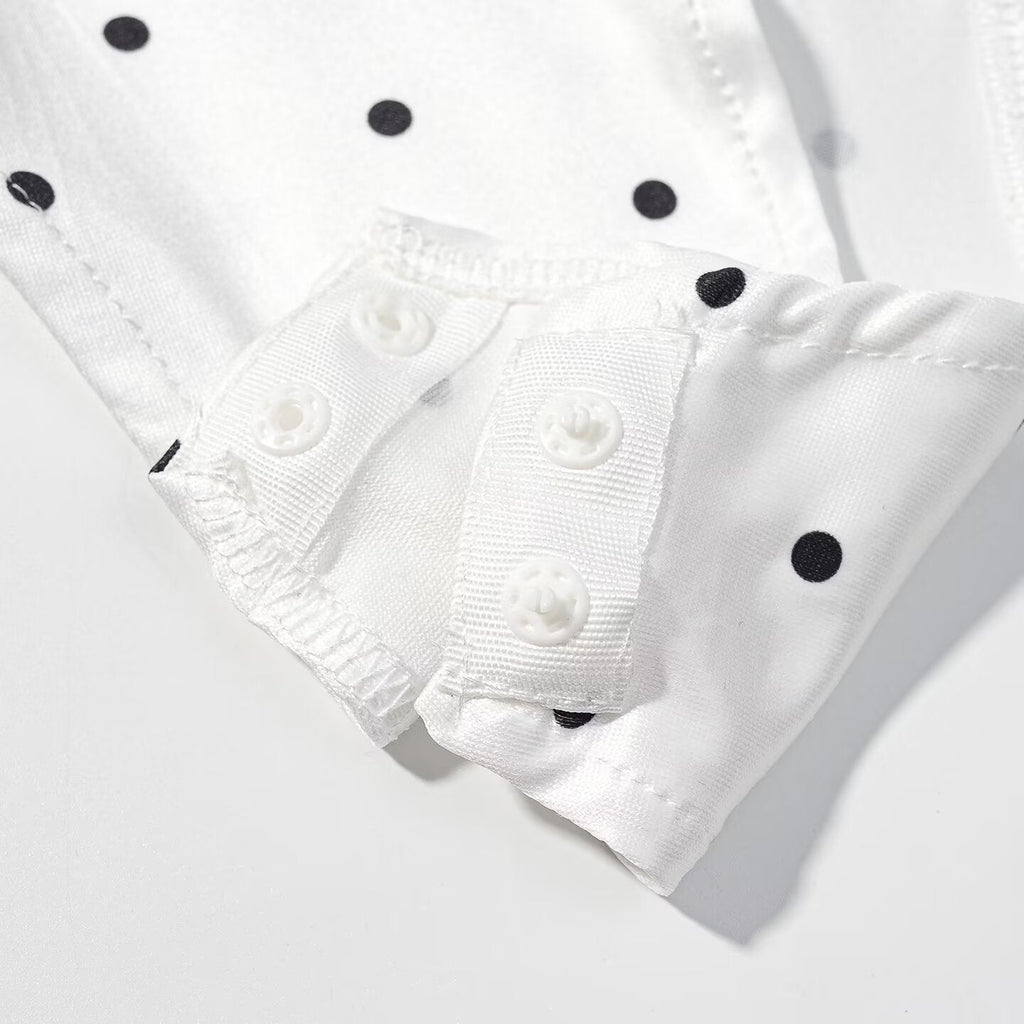 Women Clothing Gentle Sleeveless Stylish Simple Polka Dot Lace Sling Jumpsuit
