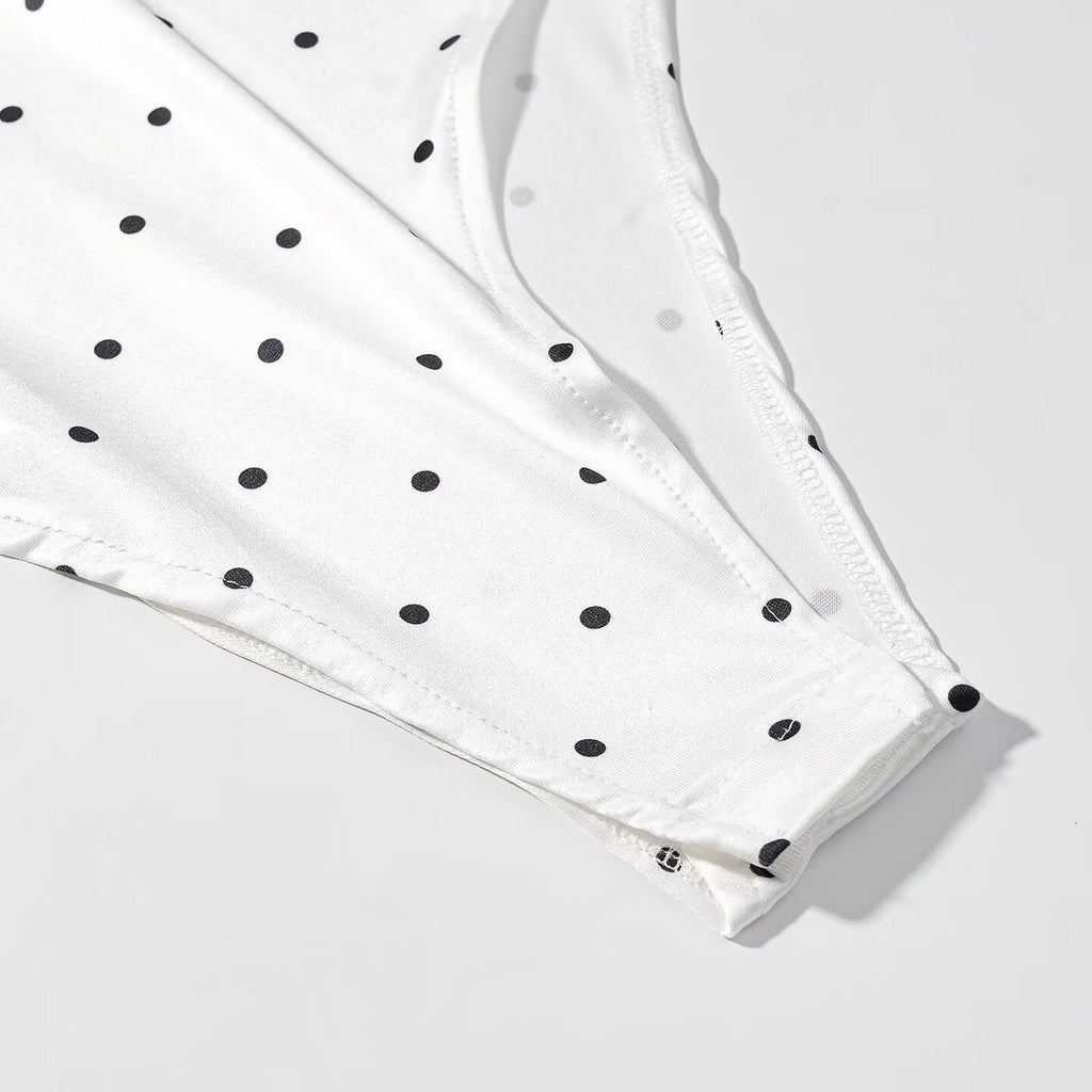 Women Clothing Gentle Sleeveless Stylish Simple Polka Dot Lace Sling Jumpsuit