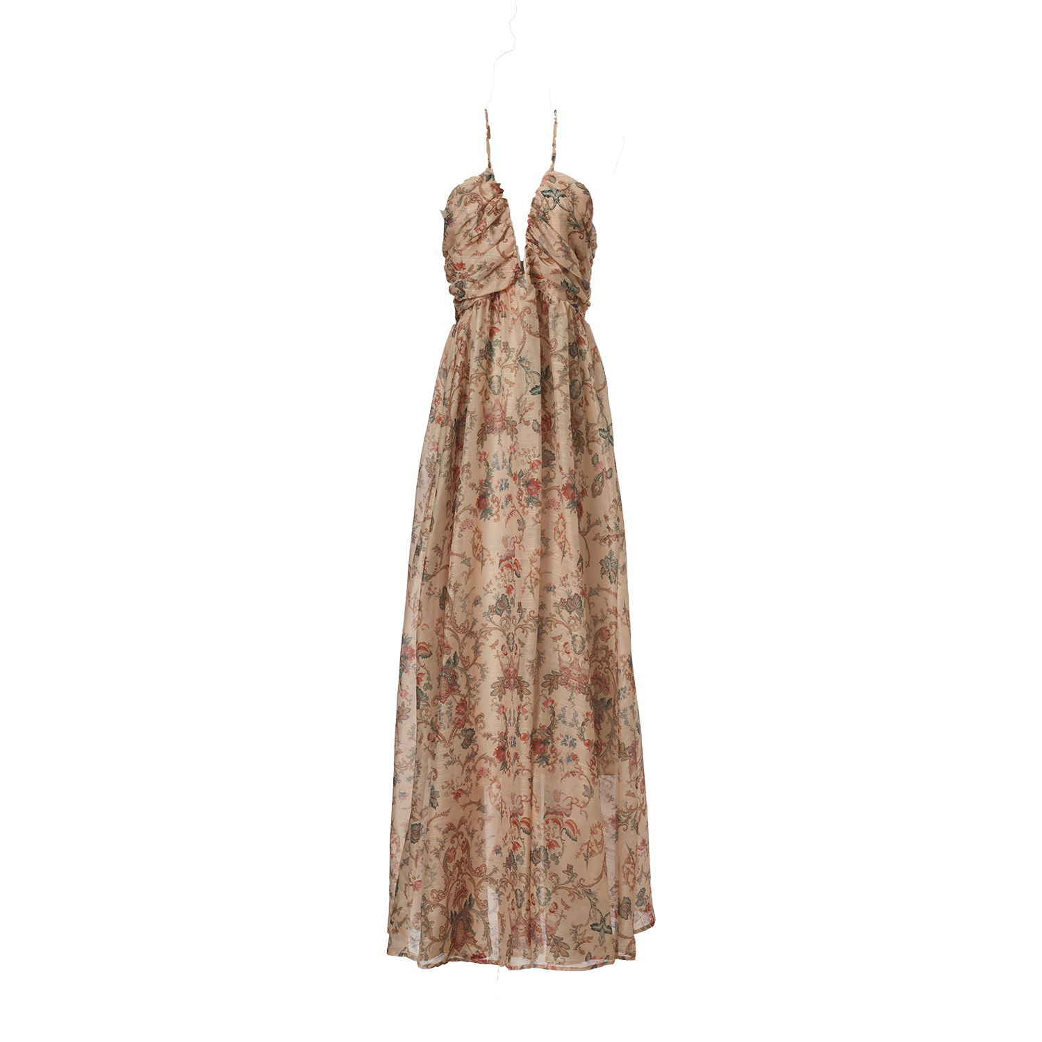 Women Summer Printed Halter Neck Strapless Dress