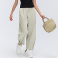 Spring Summer Simple Casual Pants Women Drawstring Pants Feet Quick Drying Breathable Fitness Sports Ninth Pants