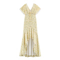 Women Clothing French Floral Lace Slim Fit Long Hip Dress