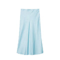 Summer Women Clothing Sexy Silk Satin Texture Skirt
