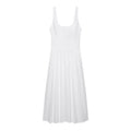 Women Clothing Summer Casual round Neck Sleeveless Strap Maxi Dress