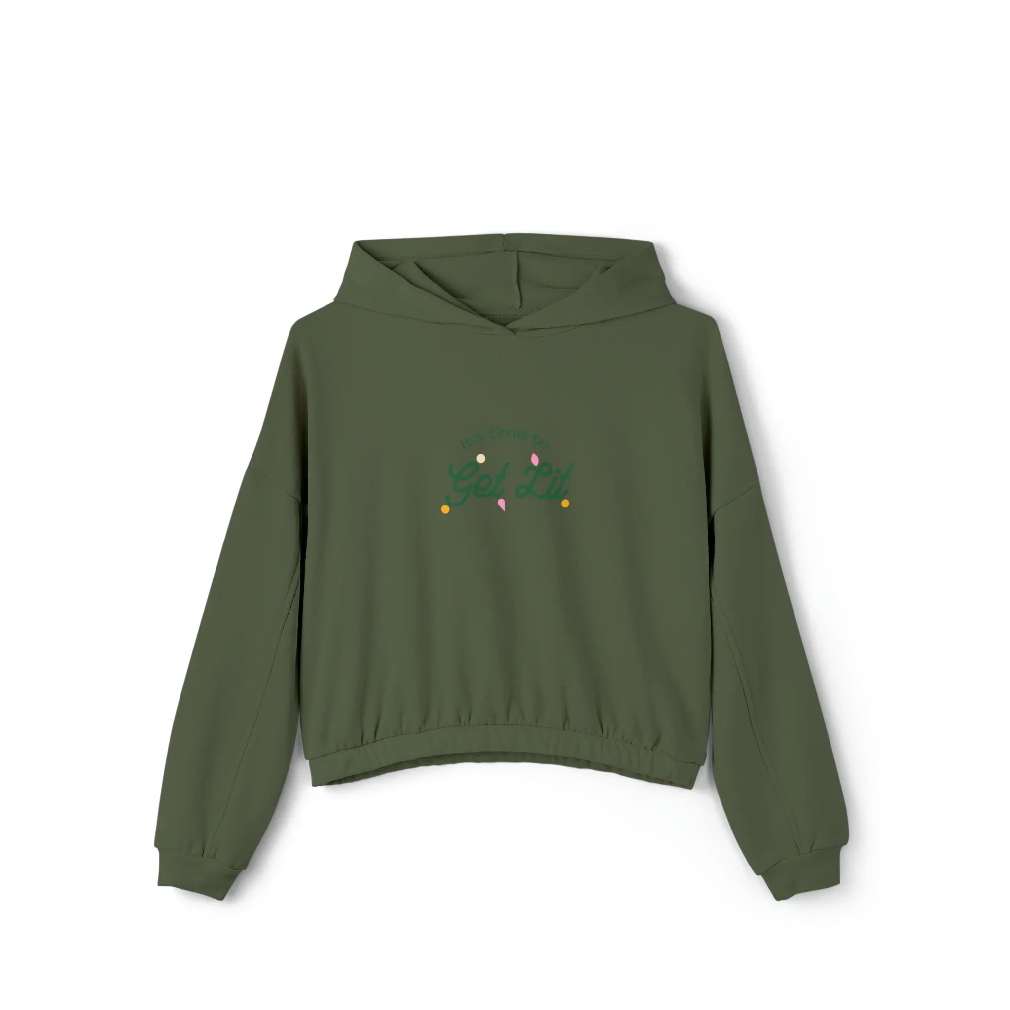 Women's Get Lit Cinched Bottom Hoodie Printify