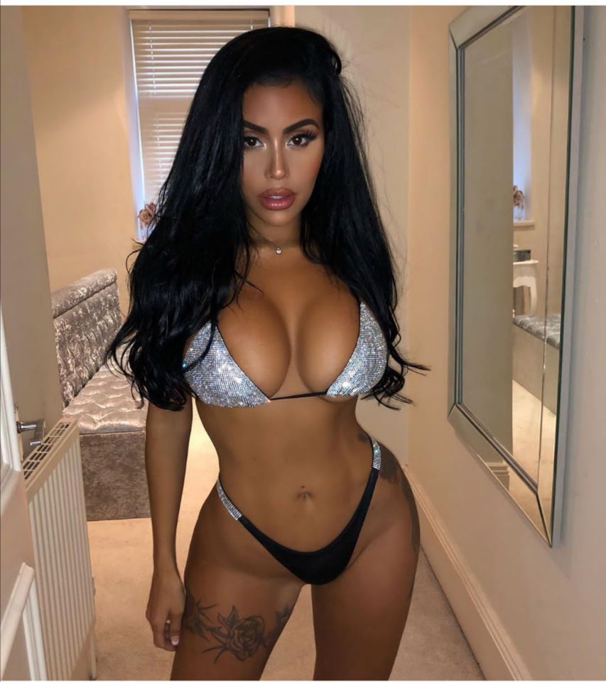 Cross-Mirror Women Clothing Beach Swimsuit Sexy Bikini Low Waist Split Rhinestone Swimsuit Bella Mia