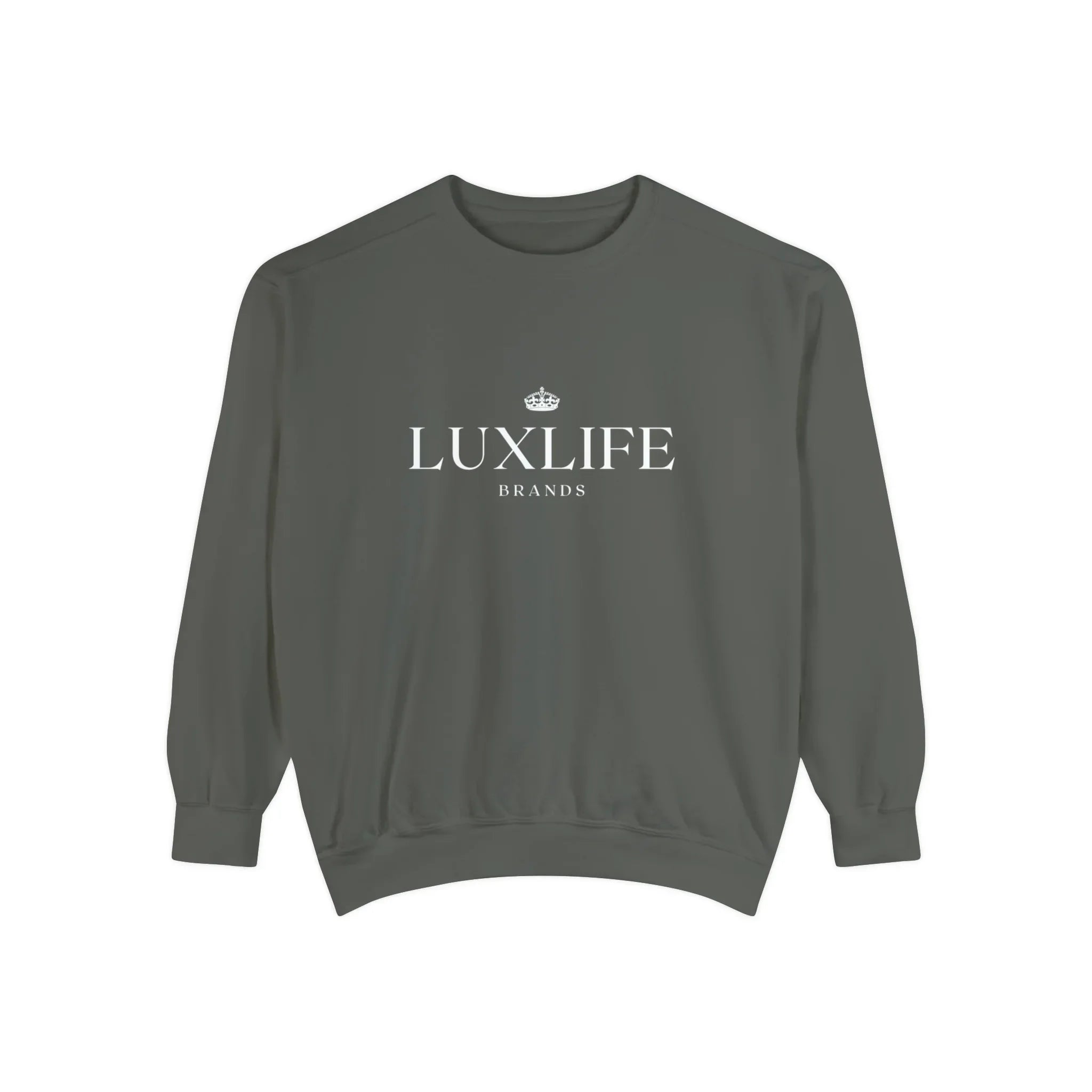 Luxlife Brands Garment-Dyed Sweatshirt Printify