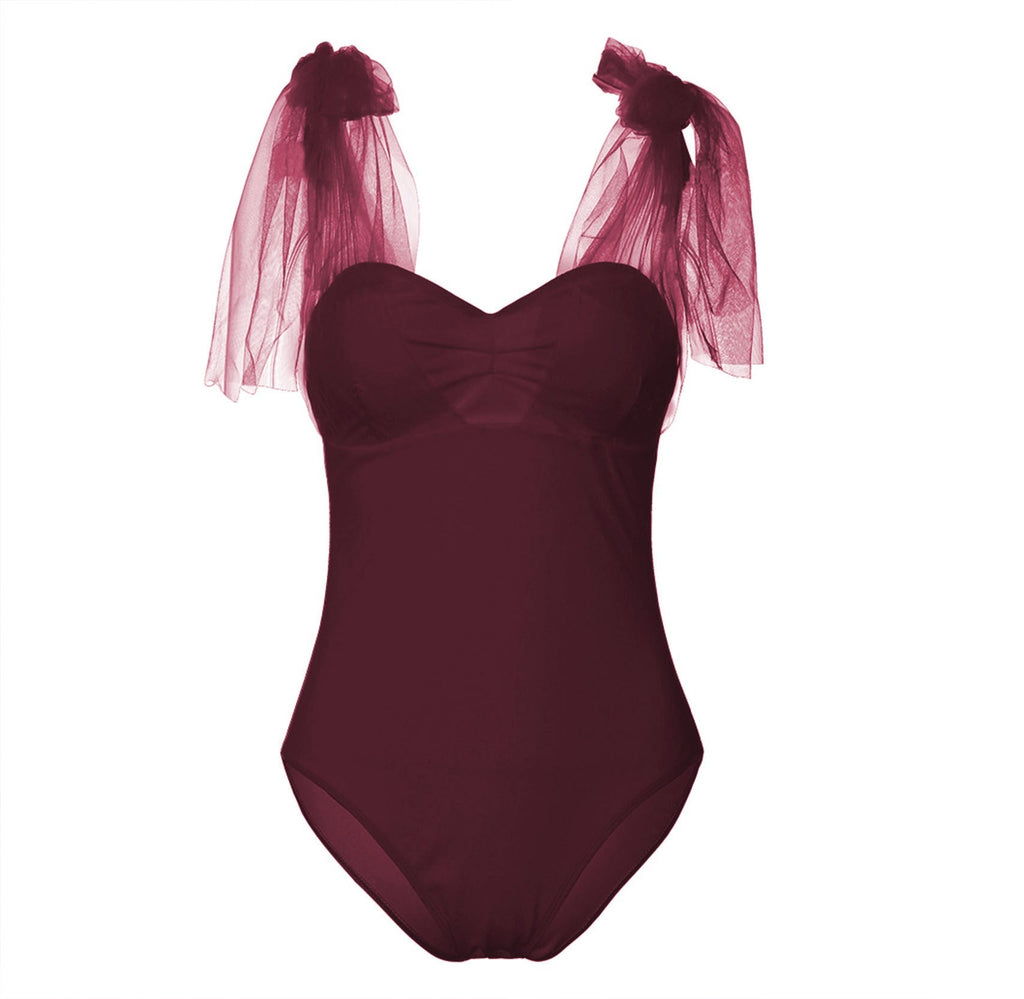 Creative Swimsuit Mesh Bandage Swimsuit Women Women Clothing Bella Mia
