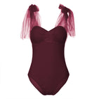 Creative Swimsuit Mesh Bandage Swimsuit Women Women Clothing Bella Mia