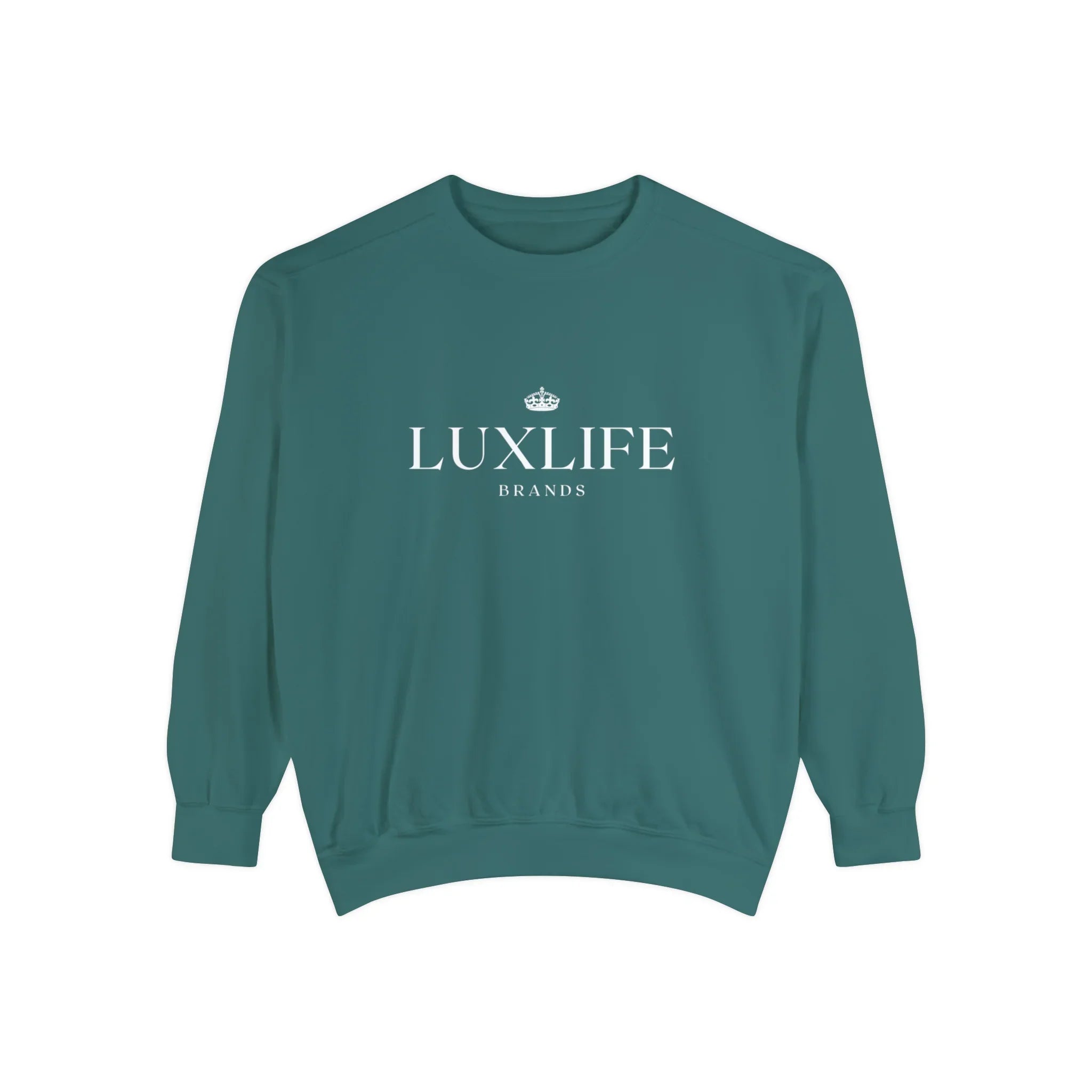 Luxlife Brands Garment-Dyed Sweatshirt Printify