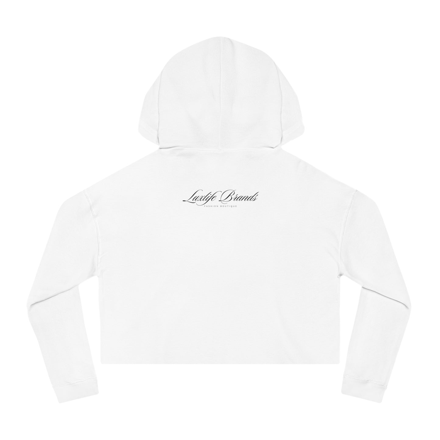 LUX Cropped Hooded Sweatshirt Printify