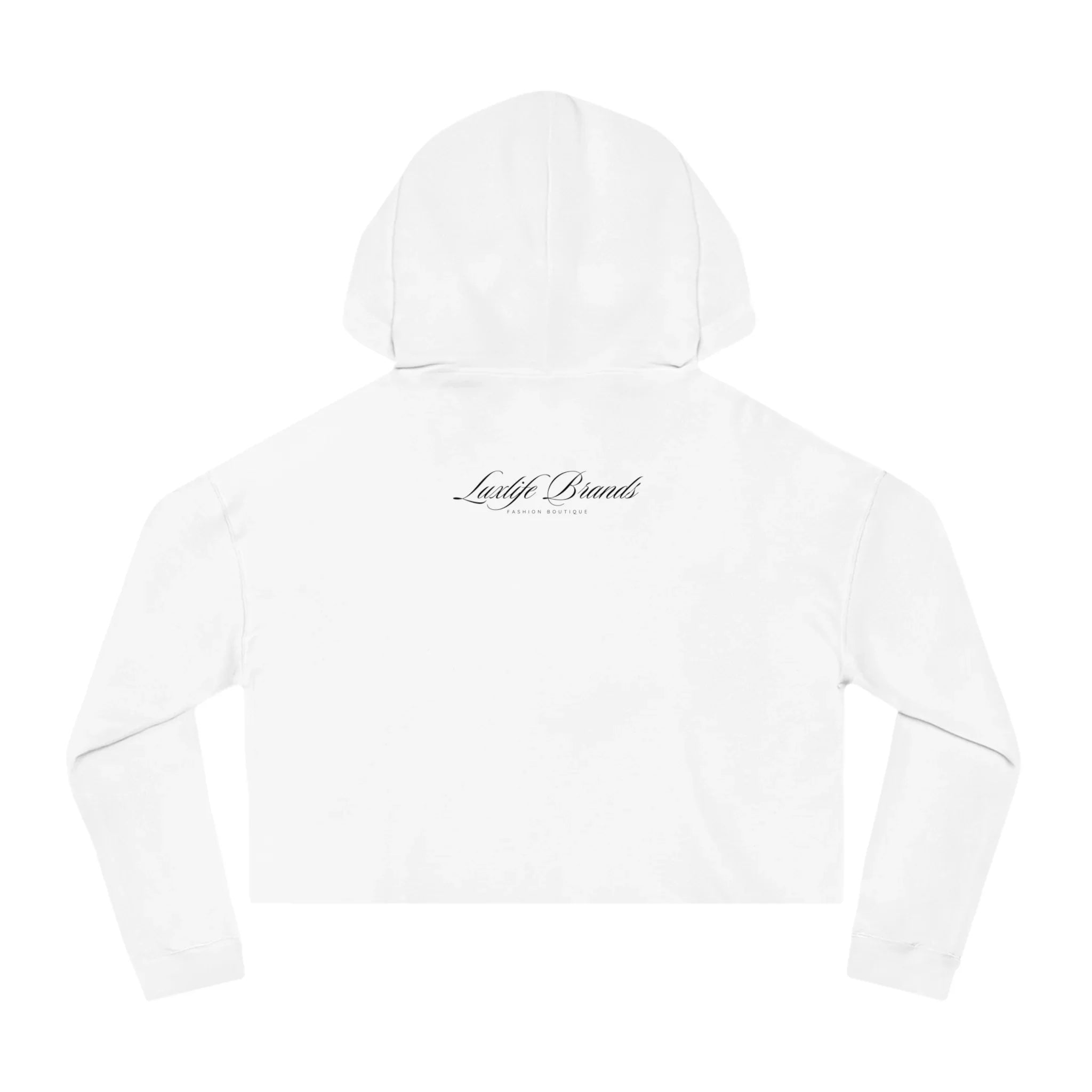 LUX Cropped Hooded Sweatshirt Printify