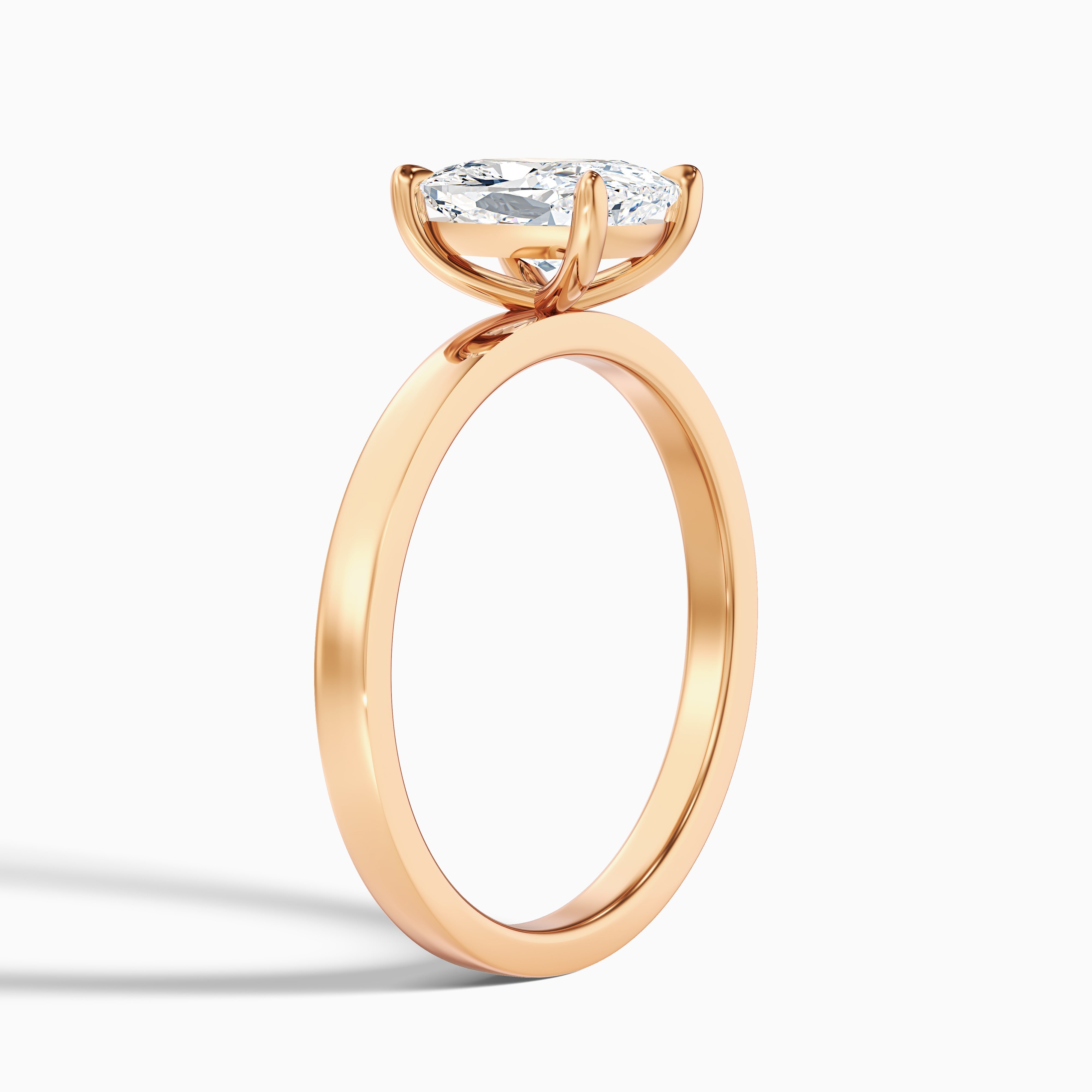 Aimee 1.5 Carat Elongated Cushion Cut Solitaire Lab Grown Diamond Ring in 14k Yellow Gold