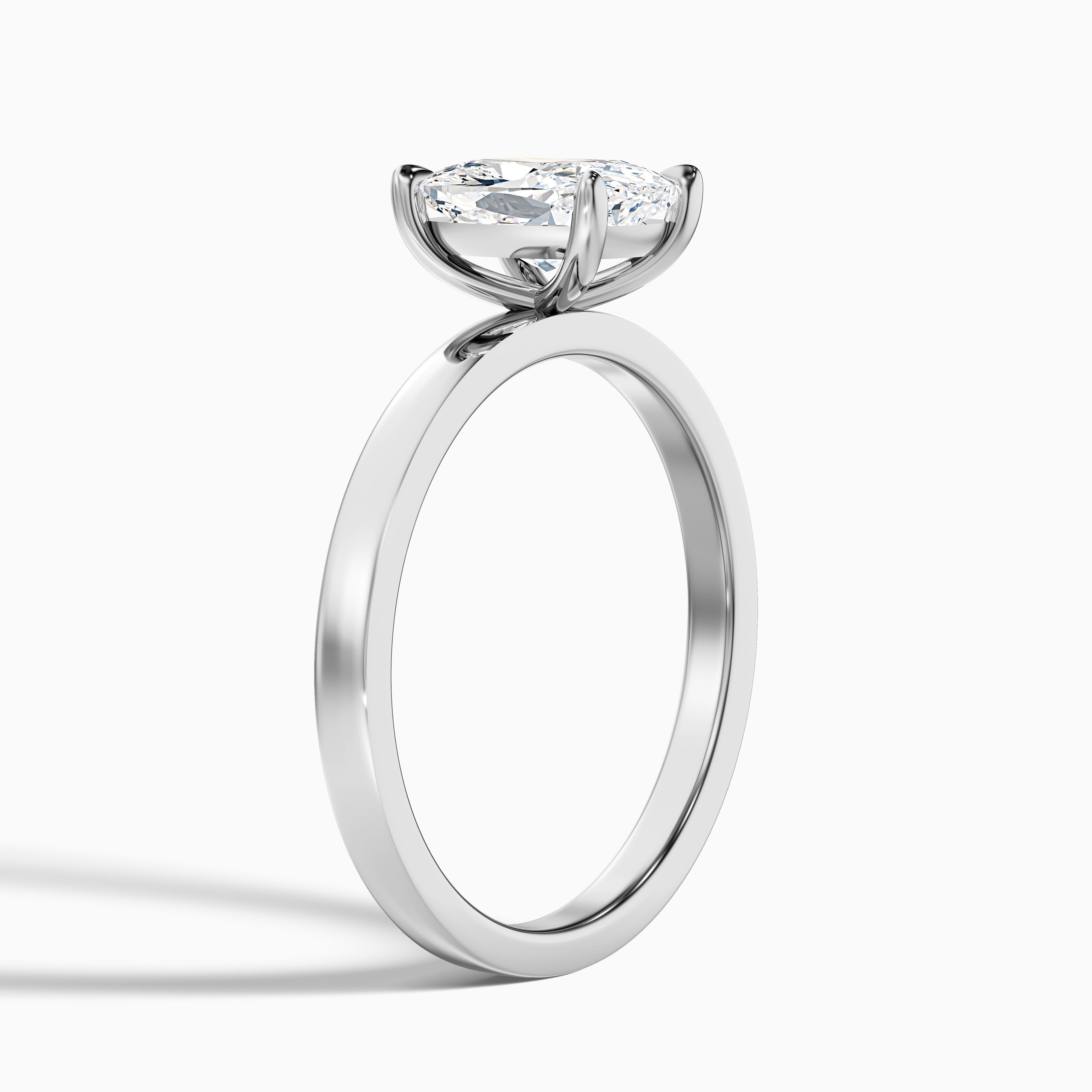 Aimee 1.5 Carat Elongated Cushion Cut Solitaire Lab Grown Diamond Ring in 14k Yellow Gold