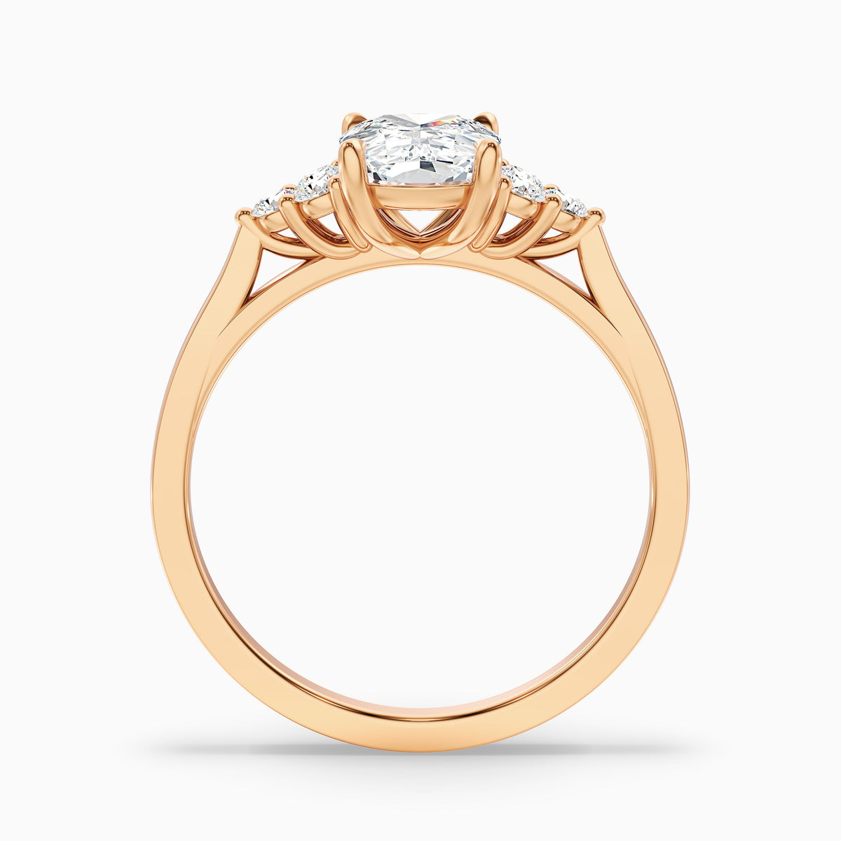 Kiera 1.5 Carat Elongated Cushion Cut Vintage Inspired Lab Grown Diamond Ring in 18k White Gold