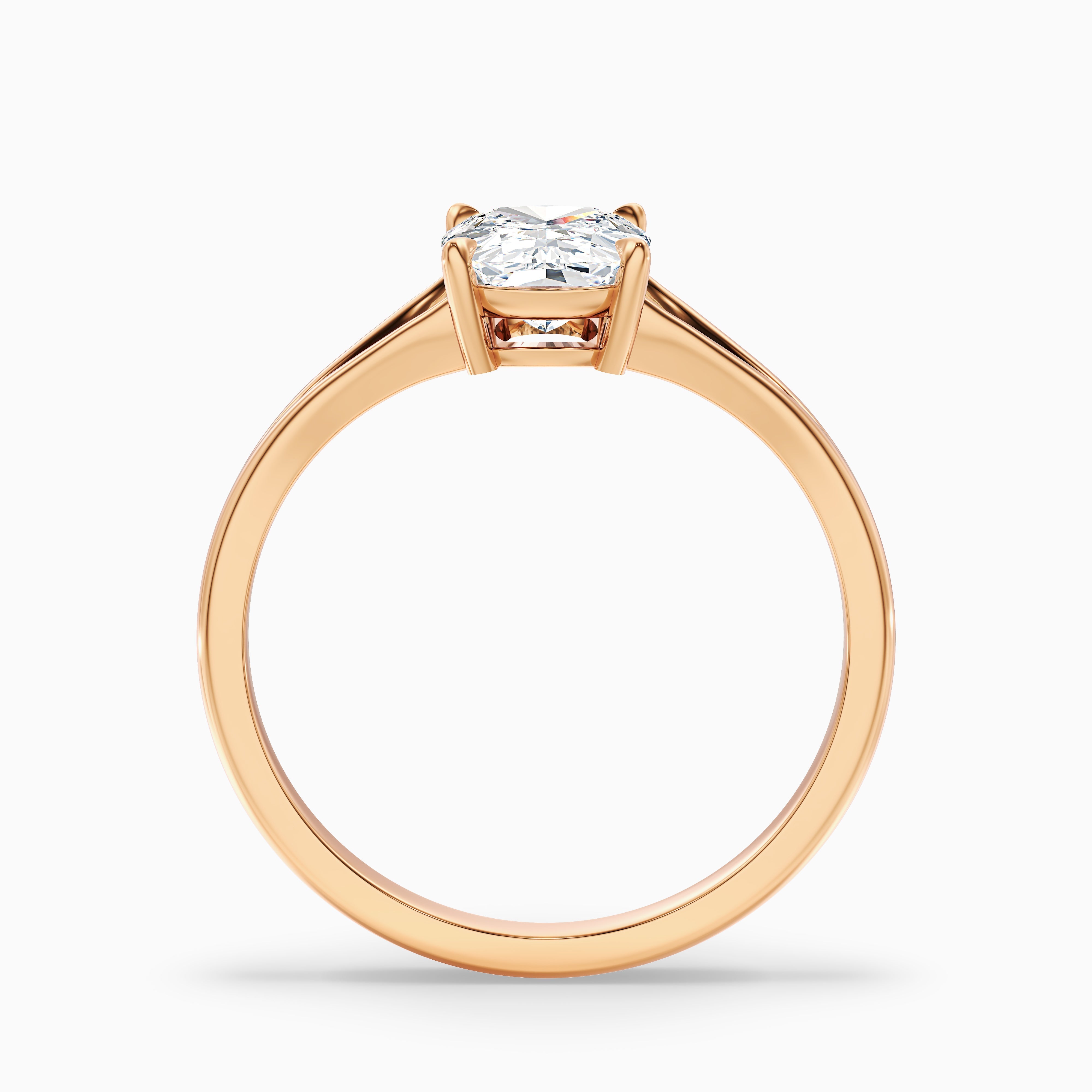 Maren 2 Carat Elongated Cushion Cut Split Shank Lab Grown Diamond Ring in 14k White Gold