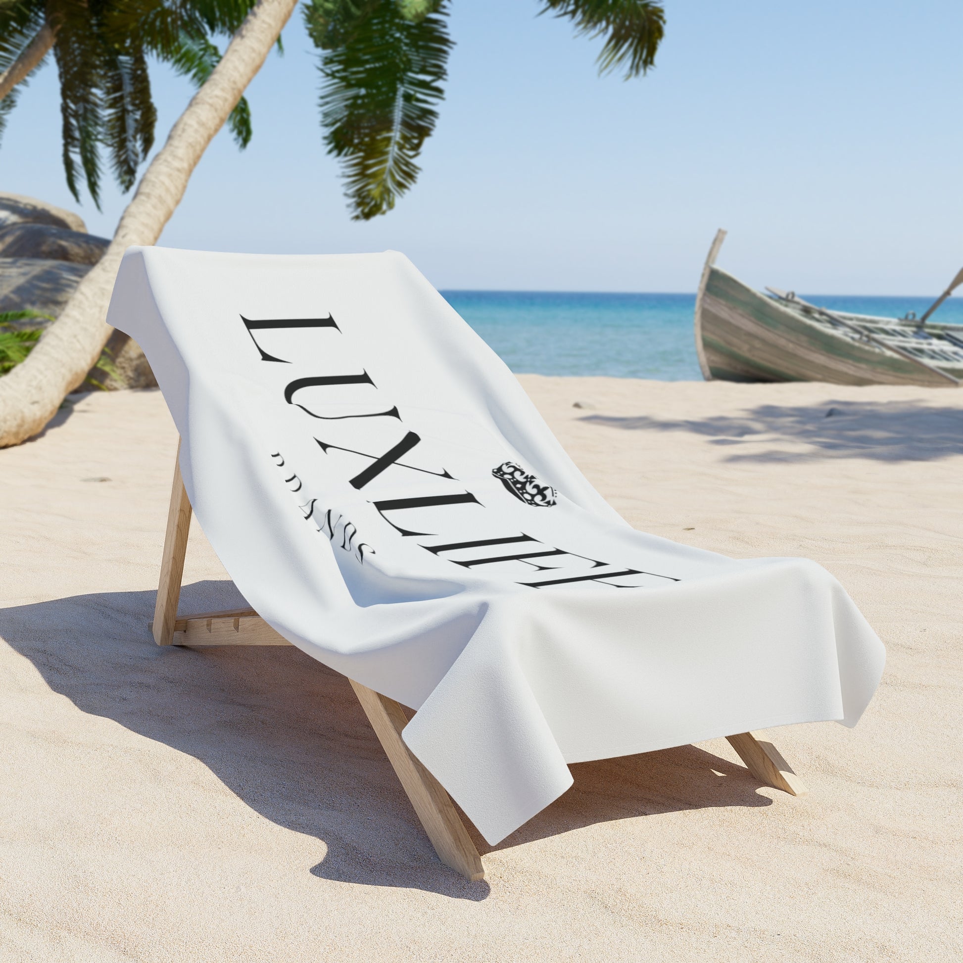 Luxlife Brands Beach Towel Printify