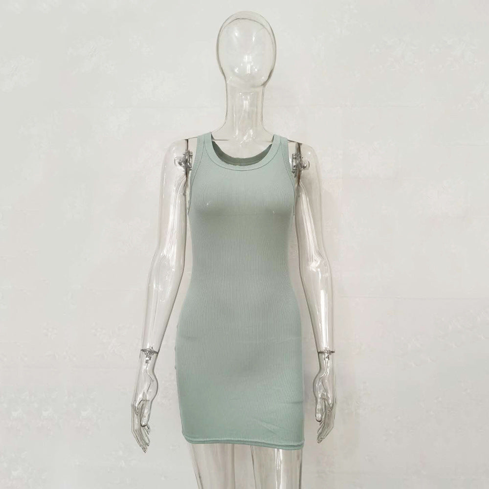 New Spring Summer Fashion Sexy Vest Dress