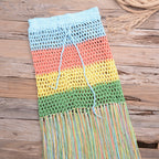 Modern at Hand Crocheting Beach Split Tassel Color A line Skirt Bella Mia