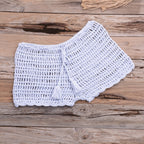 Hand Woven Beach Swimming Trunks Lace Up Cutout Boxers Bella Mia