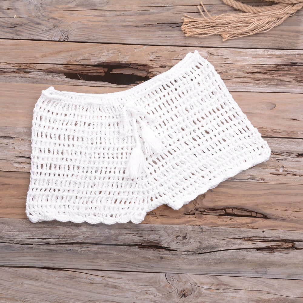Hand Woven Beach Swimming Trunks Lace Up Cutout Boxers Bella Mia