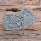 Hand Woven Beach Swimming Trunks Lace Up Cutout Boxers Bella Mia