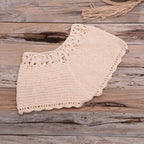 Handmade Beach Solid Color Short Swimming Trunks Sexy Cutout Hand Crocheting Cotton Sunscreen Bella Mia