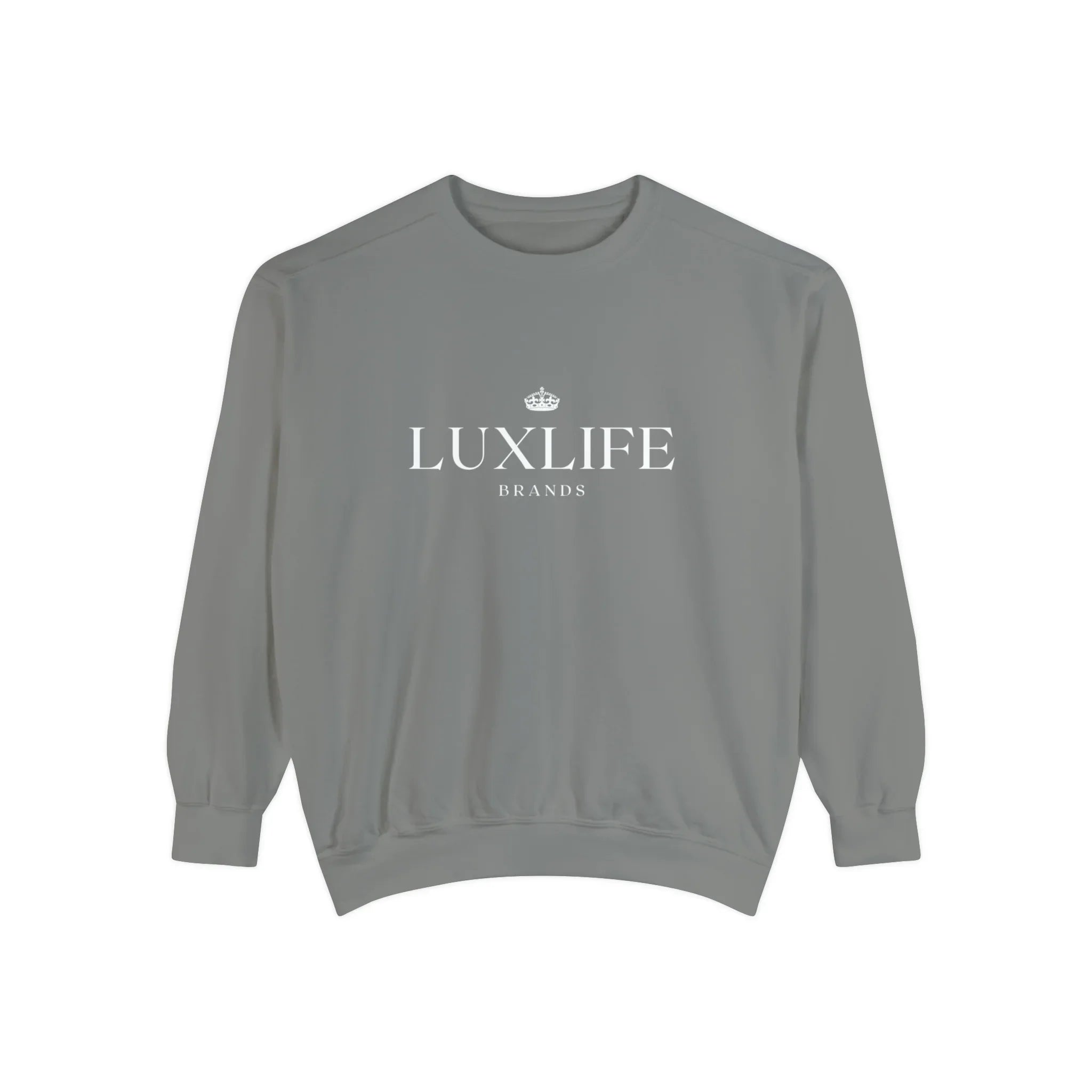 Luxlife Brands Garment-Dyed Sweatshirt Printify