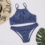 Swimwear Split High Waist with Straps Swimsuit Bikini Bikini Bella Mia