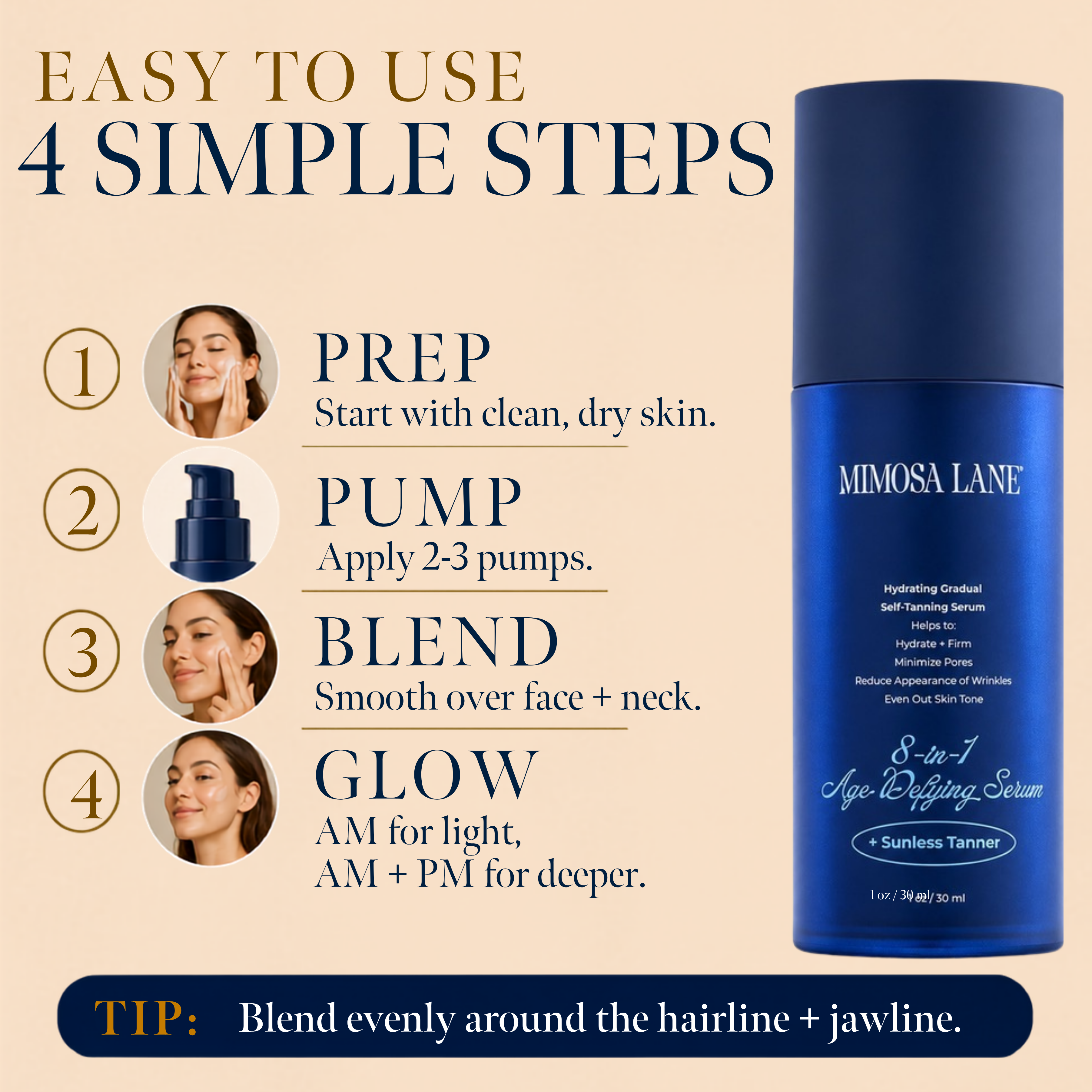 8-in-1 Face Tanning Serum