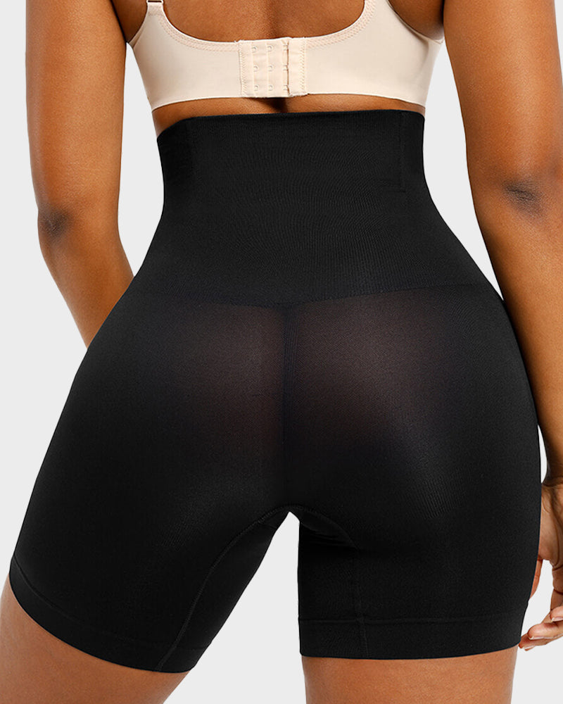 Comfort Seamless High-Waist Mid-Thigh Shaping Shorts SheCurve