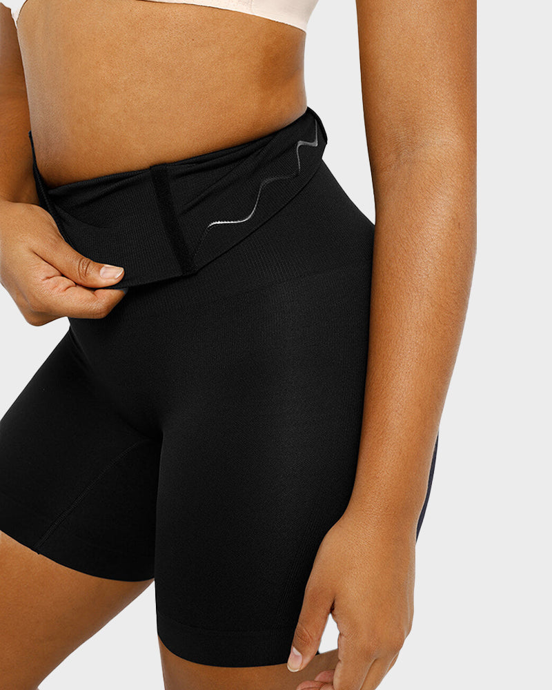 Comfort Seamless High-Waist Mid-Thigh Shaping Shorts SheCurve