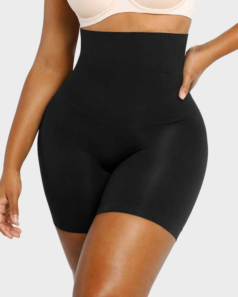 Comfort Seamless High-Waist Mid-Thigh Shaping Shorts SheCurve