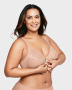 Front-Closure Underwire Print Bra SheCurve
