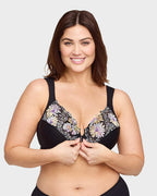 Front-Closure Underwire Print Bra SheCurve