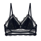 bralette French Sexy U-Shaped Beauty Back Underwear Women Wireless Thin Bra Invisible Backless Lace Triangle Cup Bra Summer Bella Mia