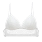 bralette French Sexy U-Shaped Beauty Back Underwear Women Wireless Thin Bra Invisible Backless Lace Triangle Cup Bra Summer Bella Mia