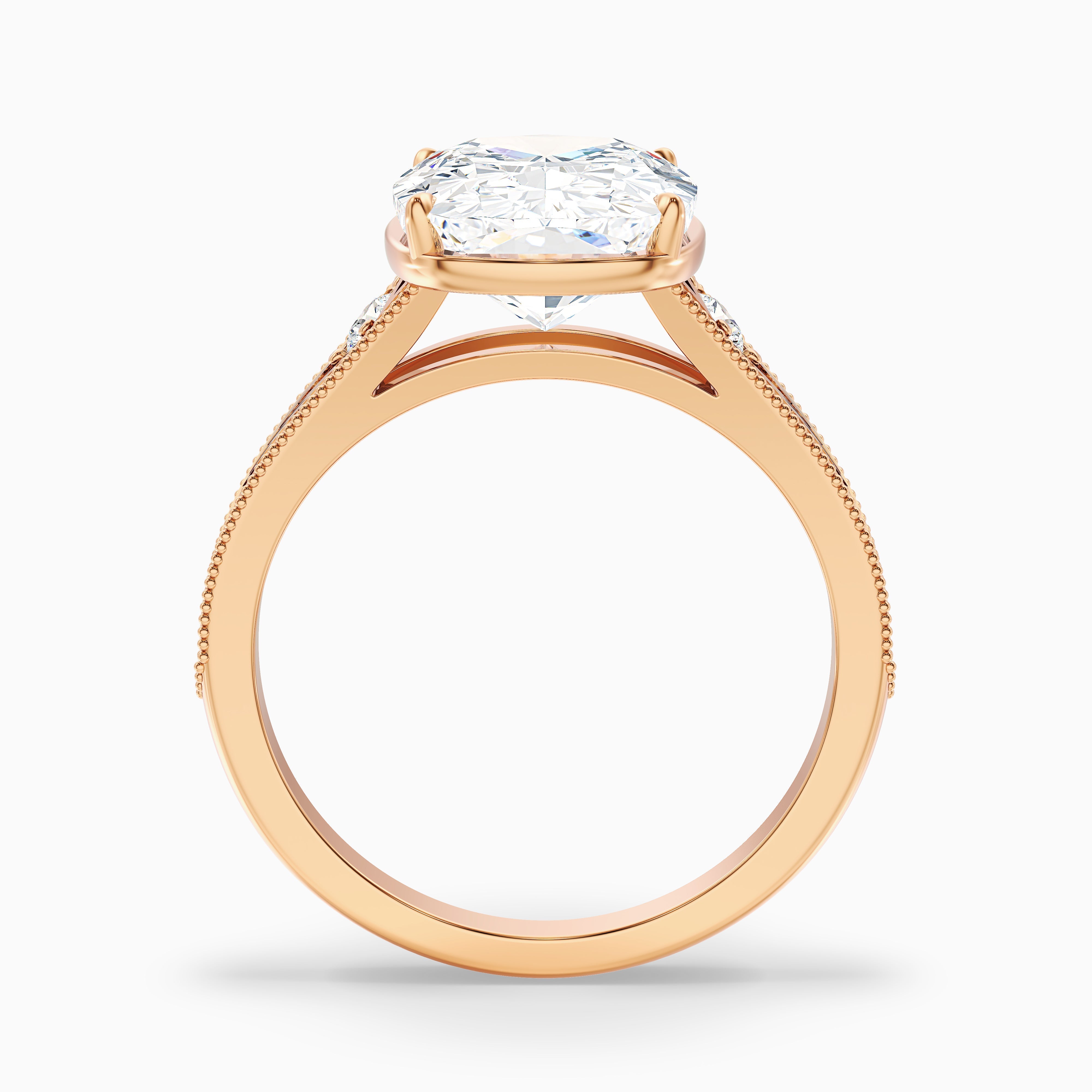 Taylor 1.5 Carat Elongated Old Mine Cushion Cut Moissanite Diamond Ring in 10k White Gold