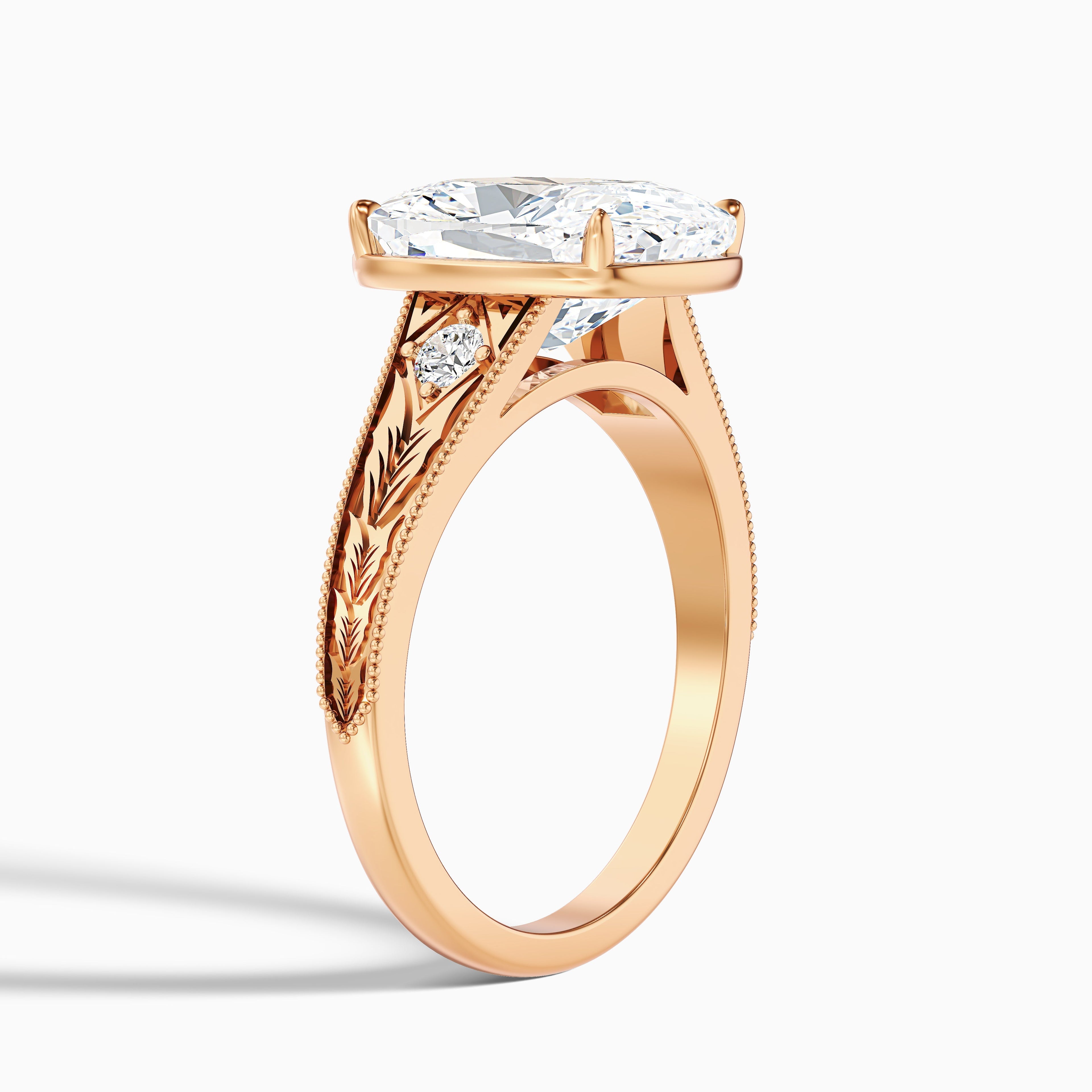 Taylor 1.5 Carat Elongated Old Mine Cushion Cut Moissanite Diamond Ring in 10k White Gold