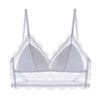 bralette French Sexy U-Shaped Beauty Back Underwear Women Wireless Thin Bra Invisible Backless Lace Triangle Cup Bra Summer Bella Mia