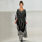 Black Bottom Quick Drying Robe Beach Dress Loose plus Size Maxi Dress Bikini Cover up Sun Protection Shirt Women Robe Bella Mia