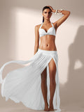 Beach Skirt With Elastic Waist Beach Cover Up Sexy Swimsuit Coat Women Tulle Skirt Without Bikini Bella Mia